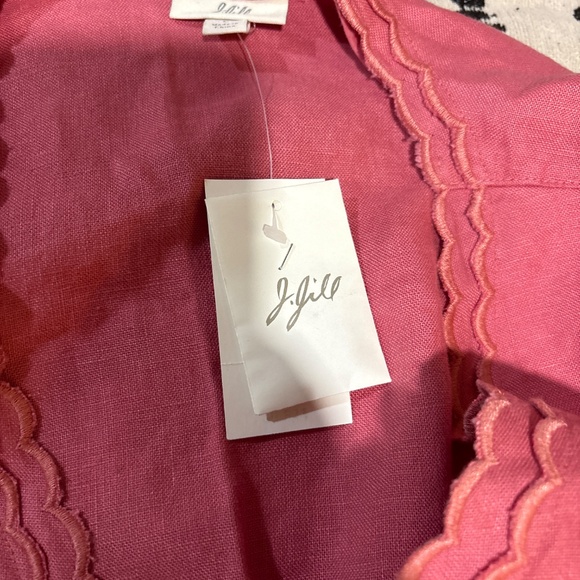 J Jill beautiful linen blazer can be worn as mini dress - Picture 6 of 7